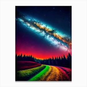 Galaxy Landscape Canvas Print