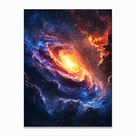 Galaxy In Space Canvas Print