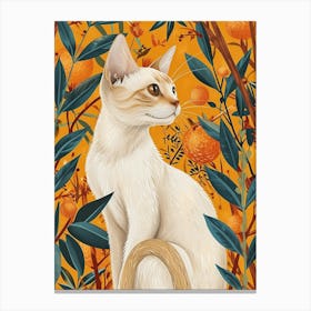 Exotic Shorthair Cat Storybook Illustration 3 Canvas Print