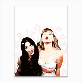 Taylor Swift And rodrigo olivia Canvas Print