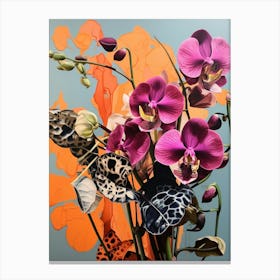 Surreal Florals Sweet Pea 2 Flower Painting Canvas Print