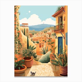 Canary Islands Spain 1 Illustration Canvas Print