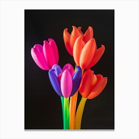 Bright Inflatable Flowers Fuchsia 2 Canvas Print