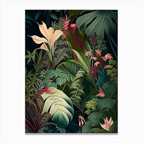 Hidden Paradise 1 Botanicals Canvas Print