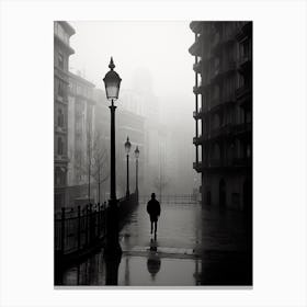 Bilbao, Spain, Black And White Analogue Photography 4 Canvas Print