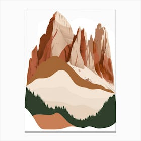 Dolomite Mountains 1 Canvas Print