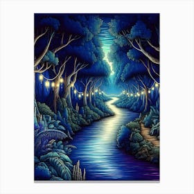 Dreamlike Forest Scene Canvas Print