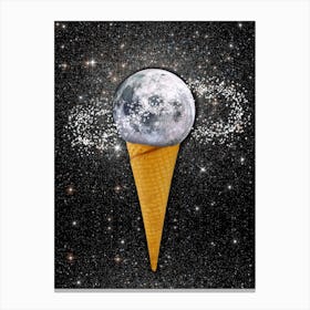 Moon Ice Cream Canvas Print
