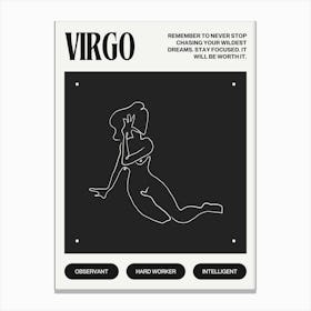 Virgo Zodiac Sign Canvas Print