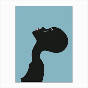 Silhouette Of A Woman 33 Canvas Print