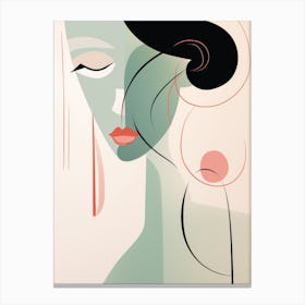 Woman'S Face 19 Canvas Print