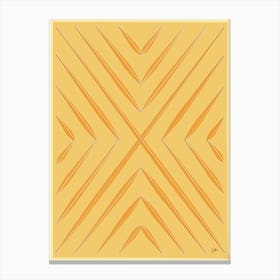 Yellow Triangles Canvas Print