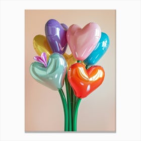 Dreamy Inflatable Flowers Bleeding Heart 3 Canvas Print