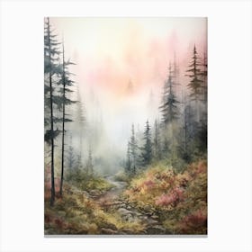 Autumn Forest Landscape Olympic National Forest 1 Canvas Print