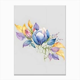 Watercolor Flowers 24 Canvas Print