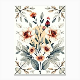 Floral Pattern 1 Canvas Print