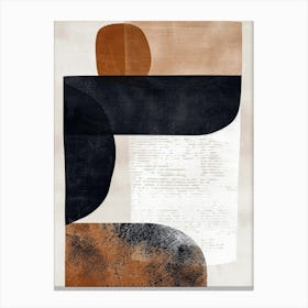 Abu Dhabi Stone Park Bauhaus Minimalist Canvas Print