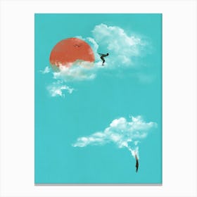 Skydivers Canvas Print