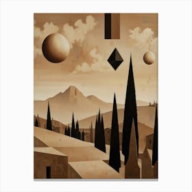 'Alien Landscape' Canvas Print