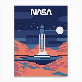 Nasa Rocket Launch Canvas Print
