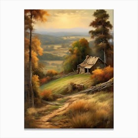 Cabin In The Woods 1 Canvas Print