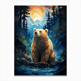 Bear In The Forest 1 Canvas Print