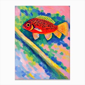 Quillfish II Matisse Inspired Canvas Print
