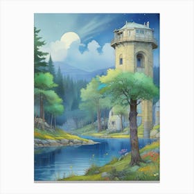 Water Tower Canvas Print