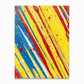 Abstract With Paint Splatters Canvas Print