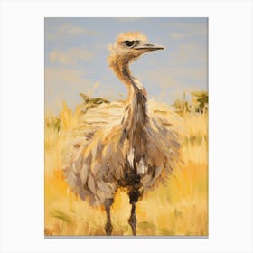Bird Painting Emu 1 Canvas Print