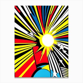 Asterism Bright Comic Space Canvas Print