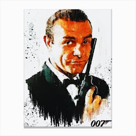 Sean Connery Is James Bond Canvas Print