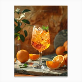 Aperol Spritz Art Print 10 Canvas Print