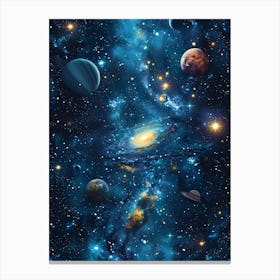 Space Wallpaper Canvas Print