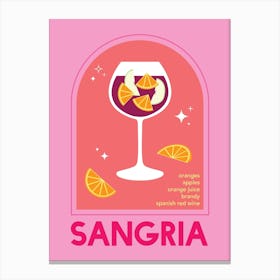 Sangria Cocktail Canvas Print