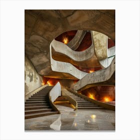 Architectural Photography Works, Large Scenes, Cultural Architecture, Wide Angle, David Chipfeld Canvas Print