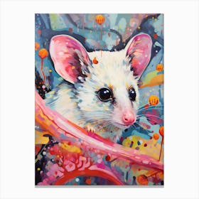  A Leadbeaters Possum Vibrant Paint Splash 2 Canvas Print