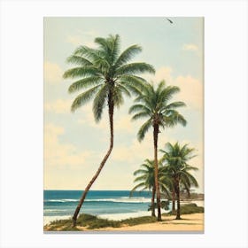 Merewether Beach Australia Vintage Canvas Print