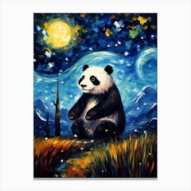 Panda Painting Canvas Print