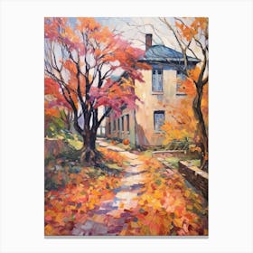 Autumn Gardens Painting Dumbarton Oaks Usa 1 Canvas Print