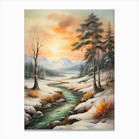 Winter Landscape 34 Canvas Print