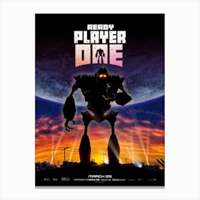 Ready player one iron giant Canvas Print