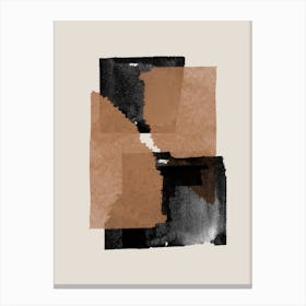 Abstract Cut Paper Canvas Print
