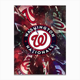 Washington Nationals Baseball Poster Canvas Print