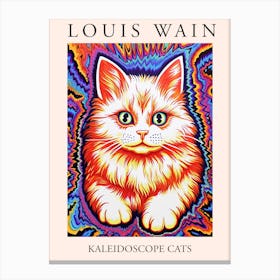 Louis Wain, Kaleidoscope Cats Poster 0 Canvas Print