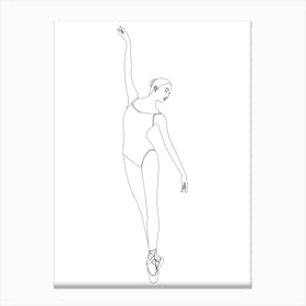 Ballerina Drawing 1 Leinwandbild