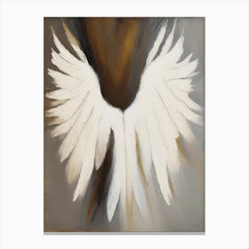 Angel Wings Symbol Abstract Painting Canvas Print