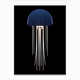 Comb Jellyfish Cartoon 1 Canvas Print