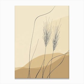 Two Grasses Canvas Print