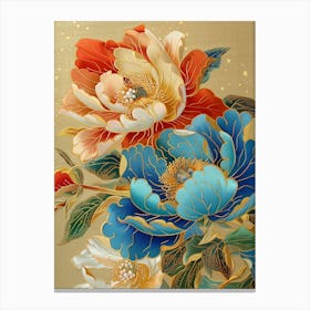 Chinese Flowers 3 Canvas Print